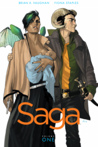 Saga by Brian K. Vaughan and Fiona Staples