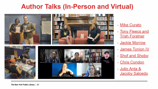 Author Talks at NYPL