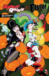 Harley Quinn X Elvira #1 by Amanda Conner, Jimmy Palmiotti, and Juan Samu (Dynamite)